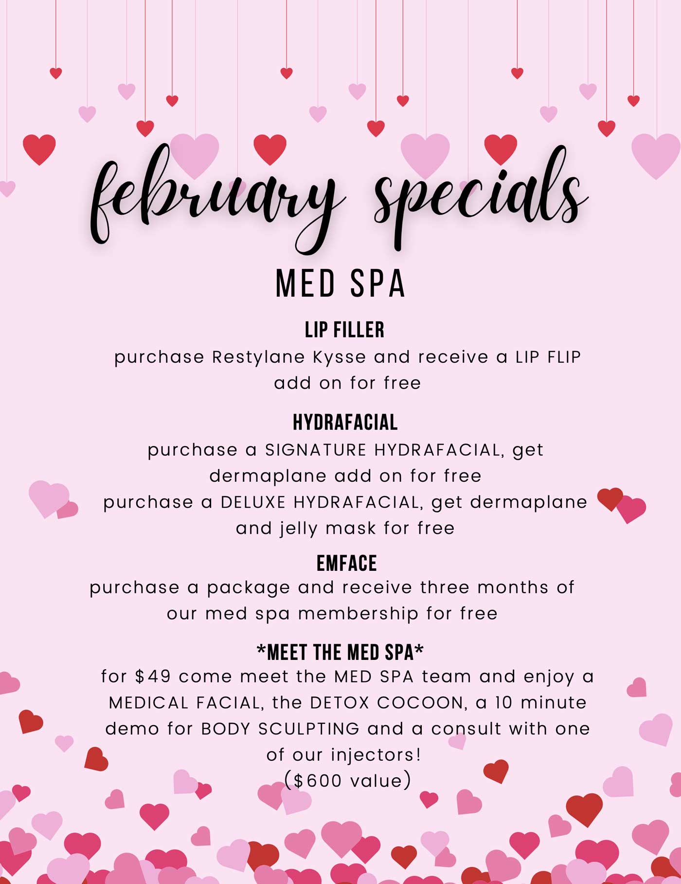 February Med Spa Specials At Spa West Spa West